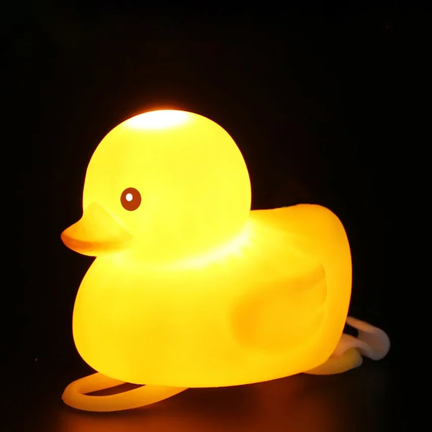 دراجة المقود رئيس ضوء دراجة بطة جرس مع الضوء الأصفر المكسور الرياح بطة صغيرة قبعة صلبة خوذة معدات ركوب الدراجات جرس رنين #6