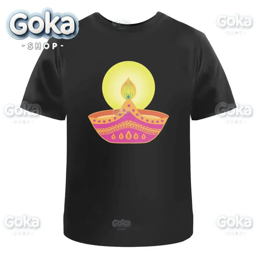 Celebration Candle Graphic T Shirts Mens Clothing New in Tops & Tees Cotton Women Printed T-shirt Y2K Clothes Cute Funny Tshirt