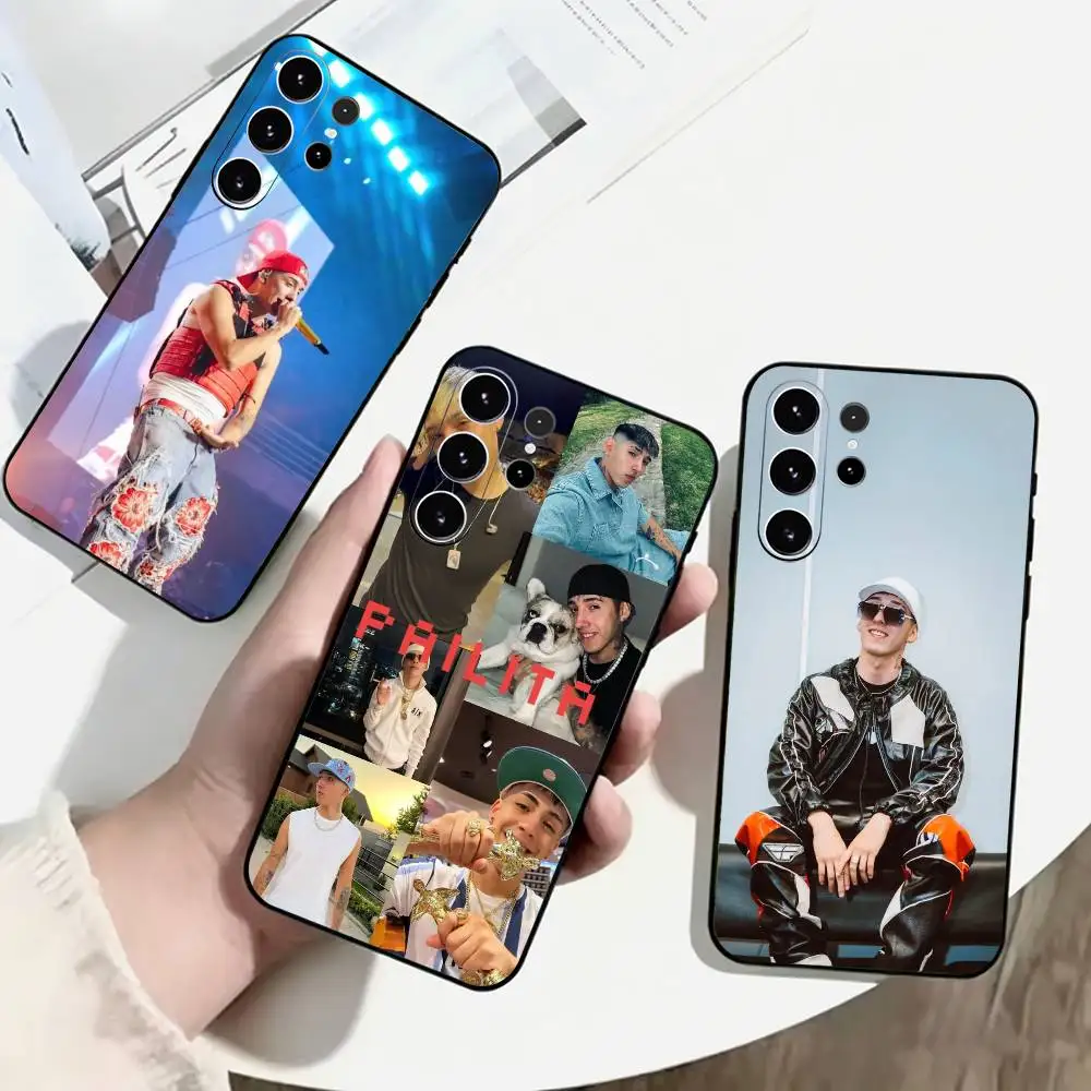 P-Pailita Latin Trap Phone Case Black Silicone Soft For Samsung S25,S24,S21,S22,S23,S30,Ultra,S20,Plus,Fe,Lite