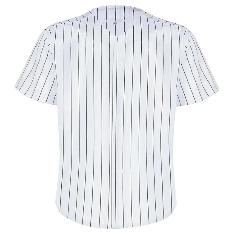 Blank Baseball Jersey for Men Hip Hop Loose Shirt Short Sleeve Sports Team Baseball Shirts