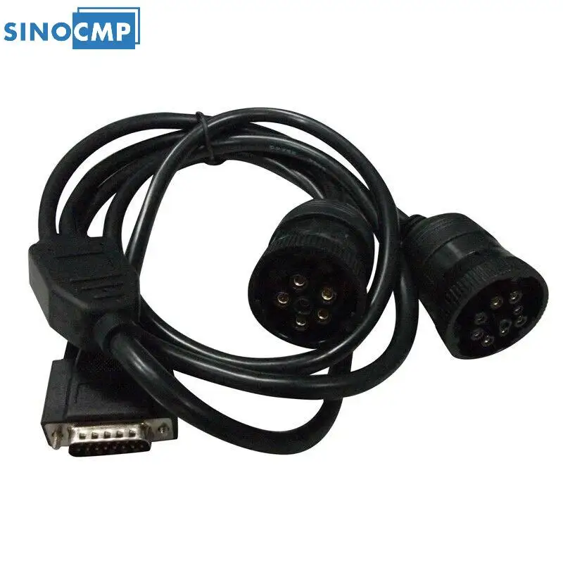 SINOCMP 1PCS 9&6 Pin ET3 Connector Cable For CAT Diagnostic Adapter ET-III 317-7485 Data Line With 3 Months Warranty