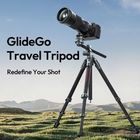 Ulanzi JJ05 GlideGo Travel Tripod  for Canon Nikon Sony DSLR Camera 5KG Load Vertical Horizontal Shots with Uka Quick-Release