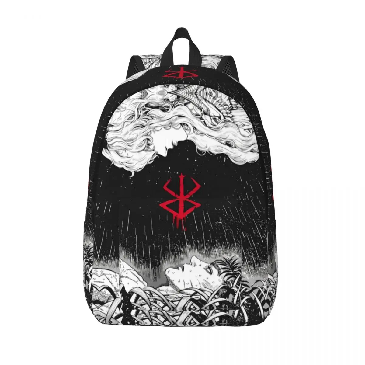 Japan Anime Berserk Backpack for Men Women Fashion Student Work Daypack Swordsman Manga Guts College Canvas Bags Outdoor