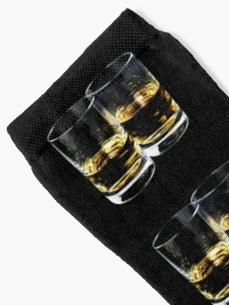 Whiskey Glass Socks Lots man gifts moving stockings Women's Socks Men's
