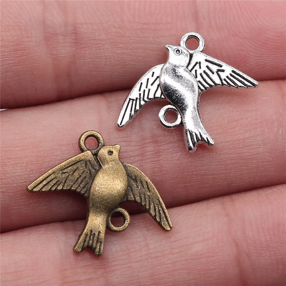 Classic Bird Shape Metal Jewelry Link Connectors Making Accessories For DIY Handmade Craft Supplies