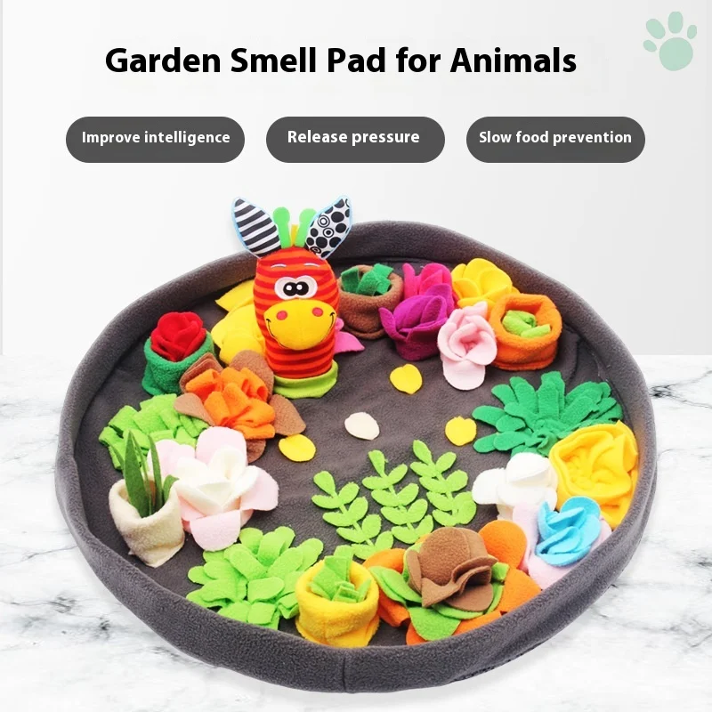 Pet Sniffing Mat Food Hiding Blanket Animal Garden Novel Dog Weight Loss Artifact Foraging Mat Slow Feeding Mat Pet Supplies