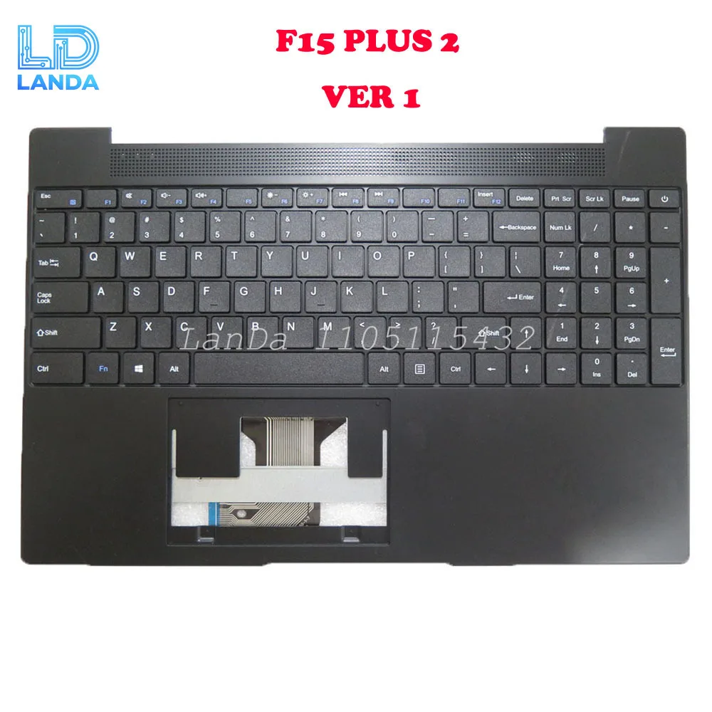 

Подставка для рук и клавиатура для ноутбука TECLAST F15 PLUS 2, английский, США, без сенсорной панели, новый VER1 VER2 VER3 VER4