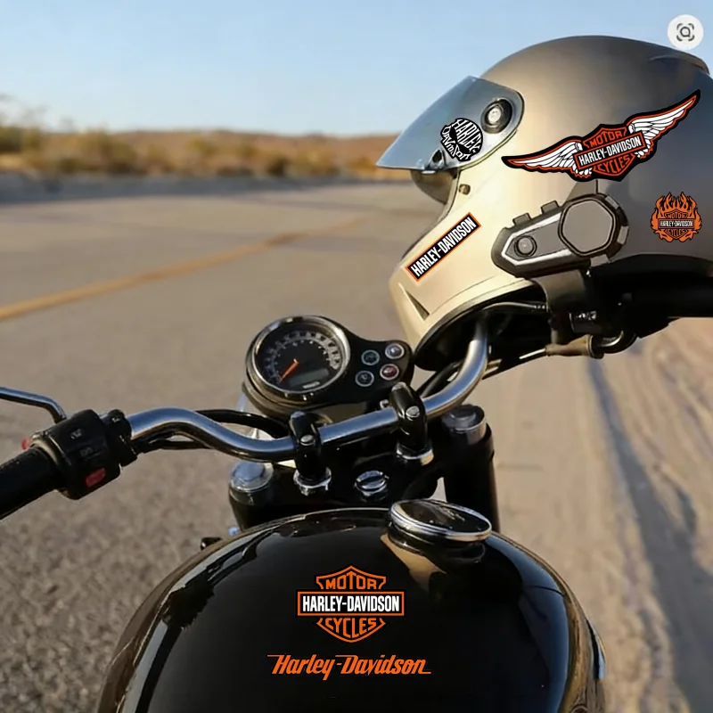 For Harley Davidson Electra Glide Ultra Classic Motorcycle stickers Motorcycle helmet Body 3D Decals decoration Stickers view 2