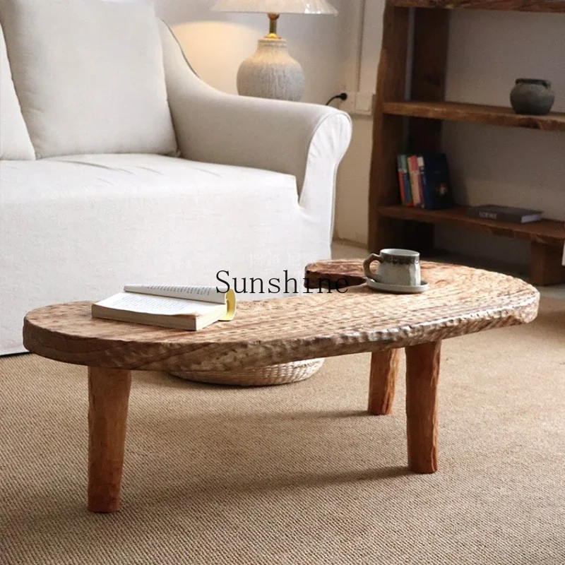 Wabi Sansan special-shaped all-solid wood coffee table Tatami homestay simple tea table