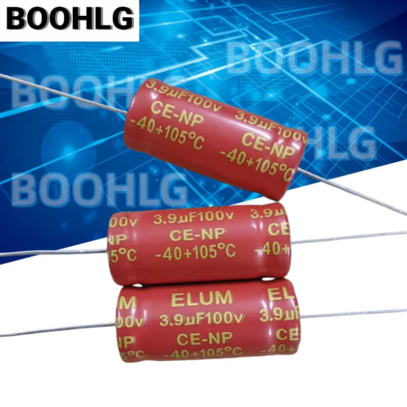 10PCS high and medium frequency crossover stepless NP electrolytic capacitor 100V 3.9UF 100V 12X26