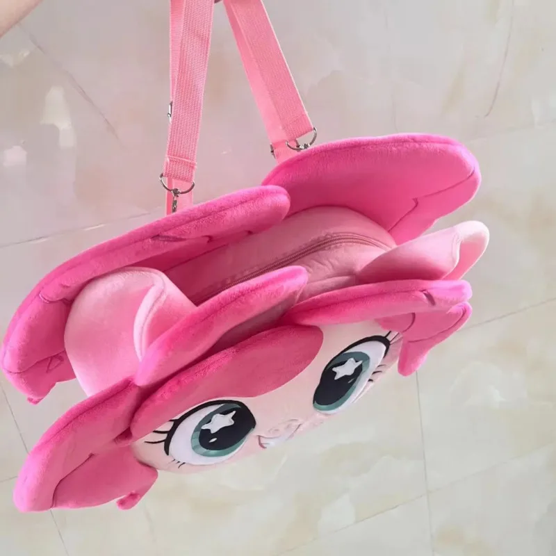 Imagem -05 - Mochila de Desenho Animado Anime Pinkie Pied para Meninas e Mulheres Bolsa de Ombro de Cavalo Rosa Kawaii Grande Capacidade 30cm