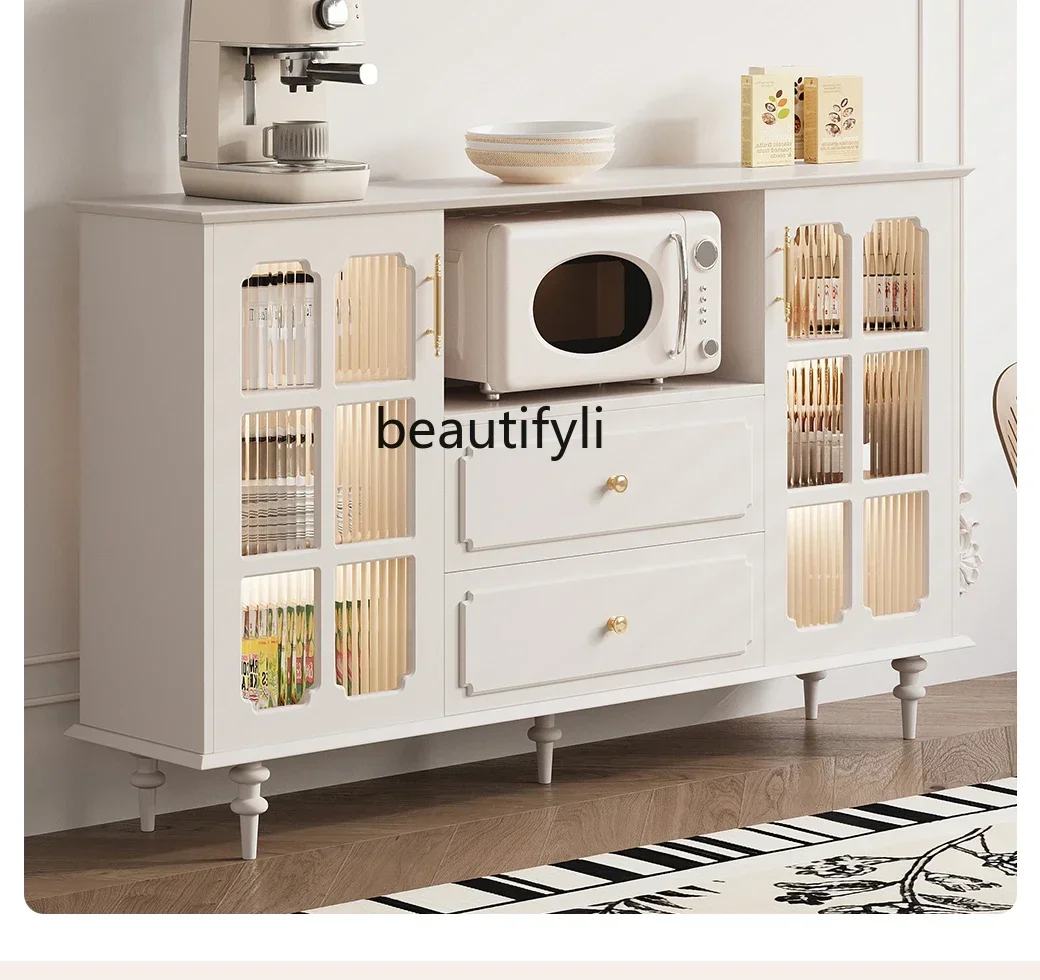 TTT Vintage microwave oven cabinet, locker, black storage, medieval side cabinet, restaurant against the wall, American storage