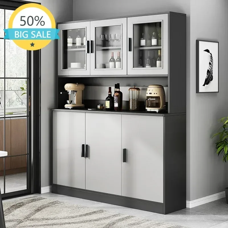 Modern Tall Minimalist Sideboard Buffet Slate Cupboard Living Room Furniture Entrance Hall Console Table Kitchen Storage Cabinet