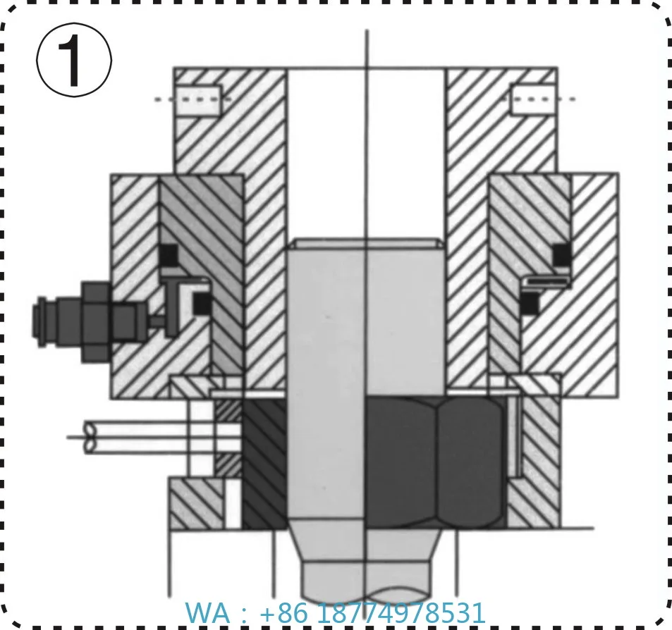 Tamanho compacto M36 do parafuso do extratorOEM do tenedor hidráulico da porca