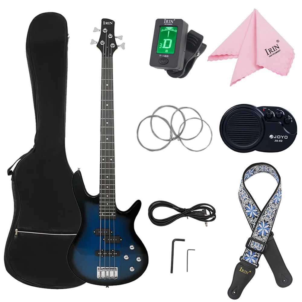 IRIN 24 Frets Bass Guitar 4 Strings Maple Neck Electric Bass Guitarra With Bag Amp Tuner Strap Cloth Guitar Parts & Accessories