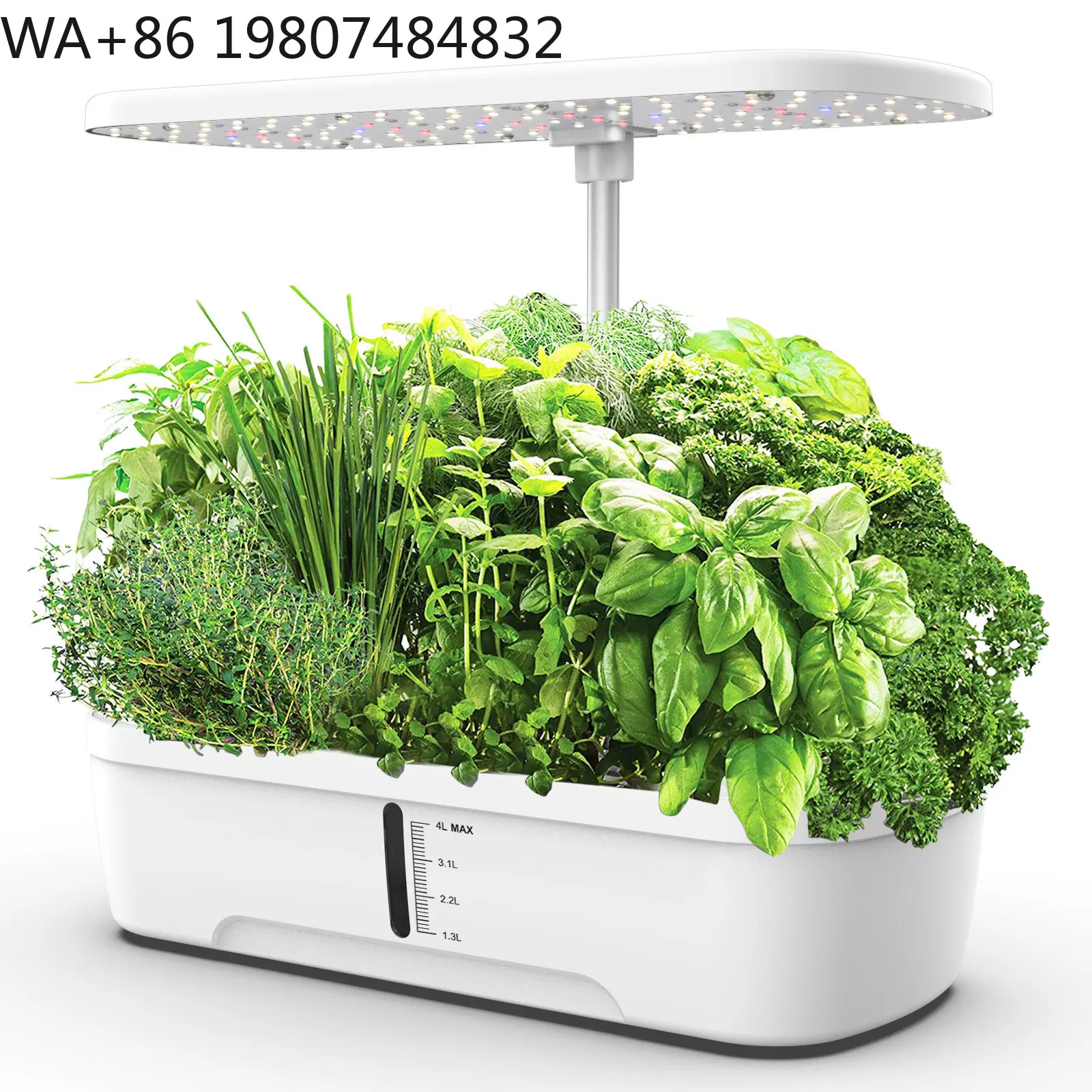 20W High Brightness Full Spectrum LED Matching Hydroponic Grow Kit Auto Circulation Soilless Gear For Home Office Small Space