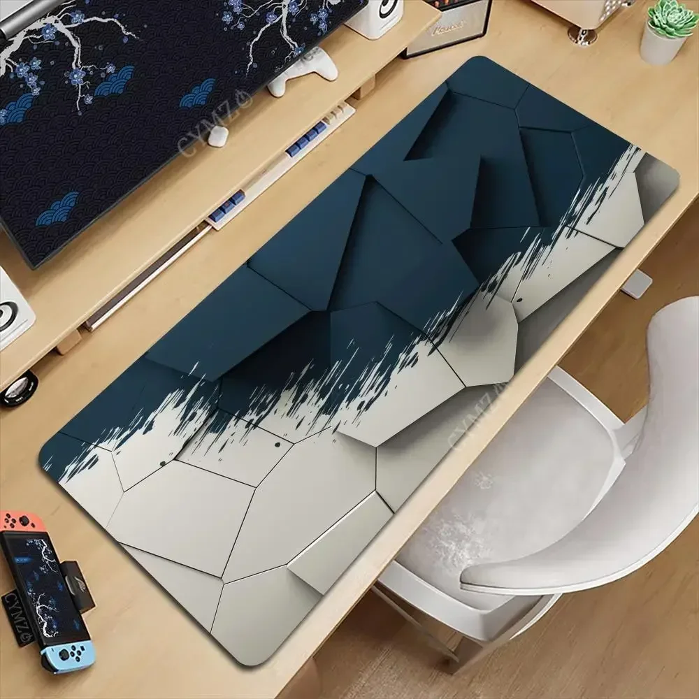 Geometrisch veelhoek abstract kunstpatroon Muismat Bureaumat Gamingmatten antislip Duurzame bureauaccessoires Toetsenbord desktoppads