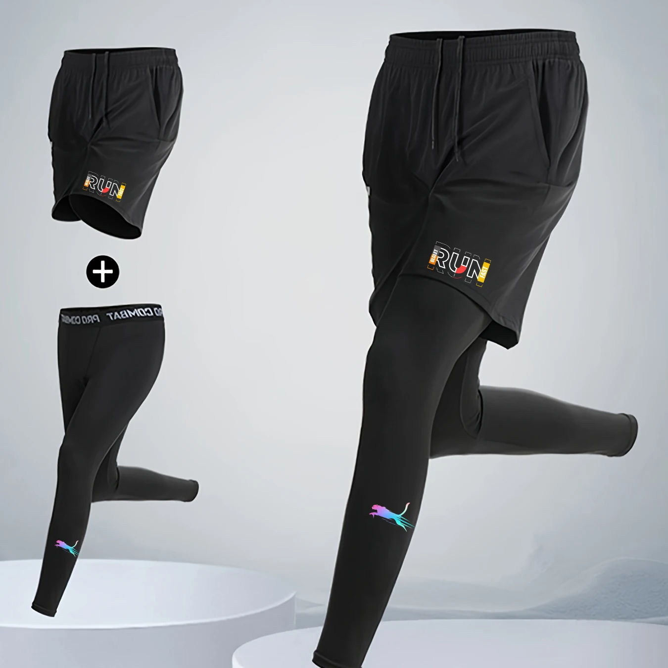 Jogger Men Running Conpression Pants Quick Dry Gym Training Leggings Basketball Athletic Pants