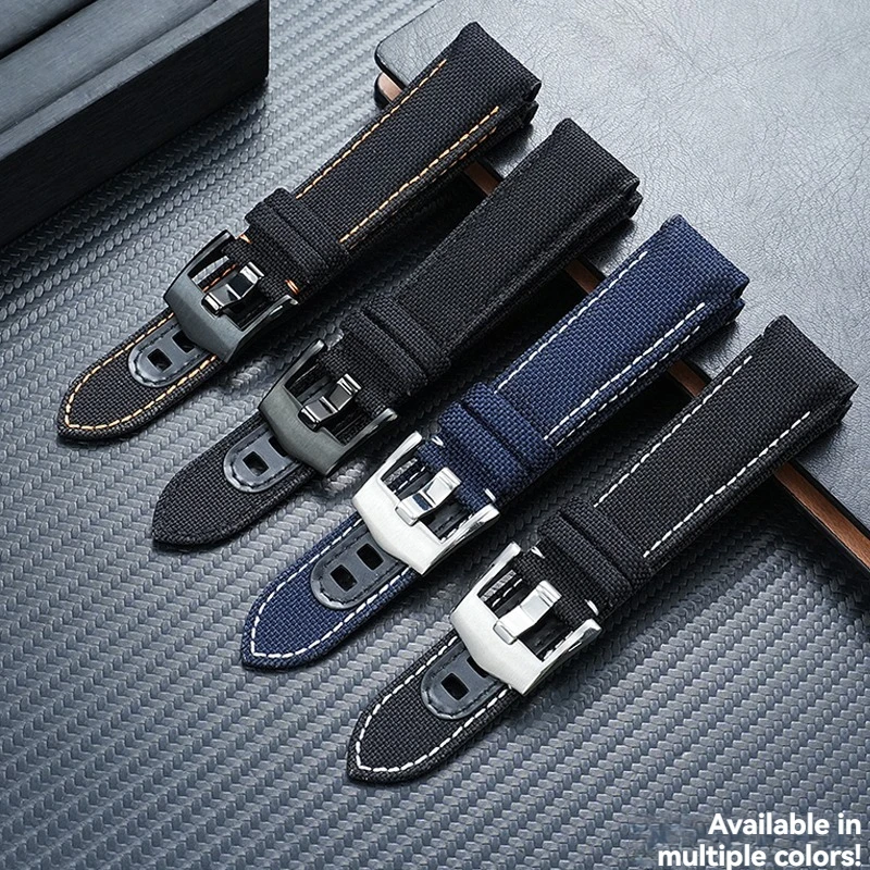 For Omega Supremaster 311 Series Black Knight/Moon Dark Side Apollo 8 311.92 Arc High Quality Canvas Nylon Men's Watch Strap
