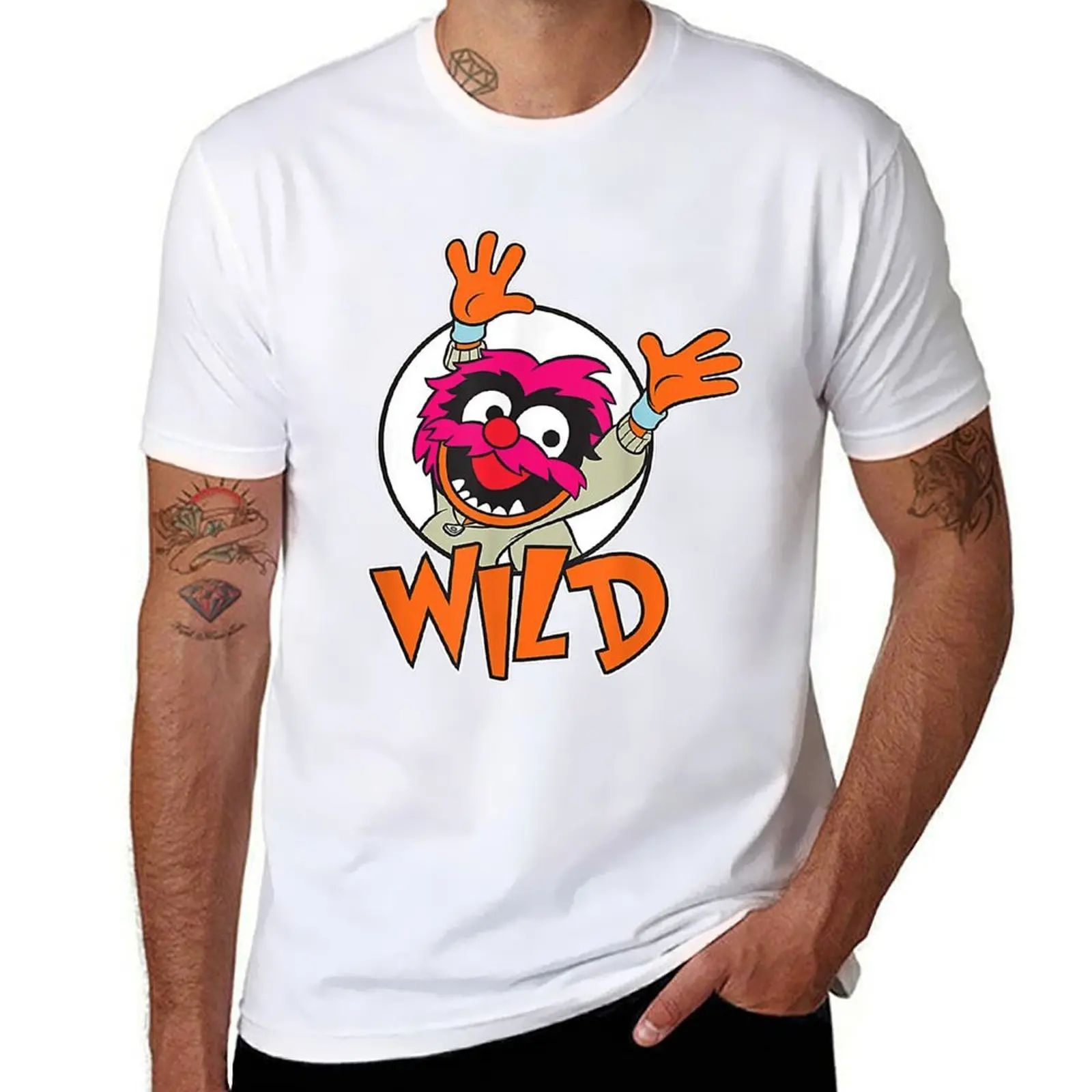 

Muppet Babies Wild Animal T-Shirt t shirts for man graphic funny t shirt man cotton T-Shirt