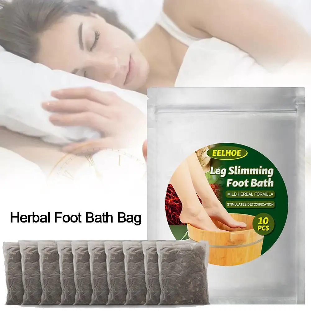 10Pcs/Bag Leg Slimming Foot Bath Purime Lympatic Drainage Ginger Foot Soak Ginger Foot Bath Powder Products Feet Care