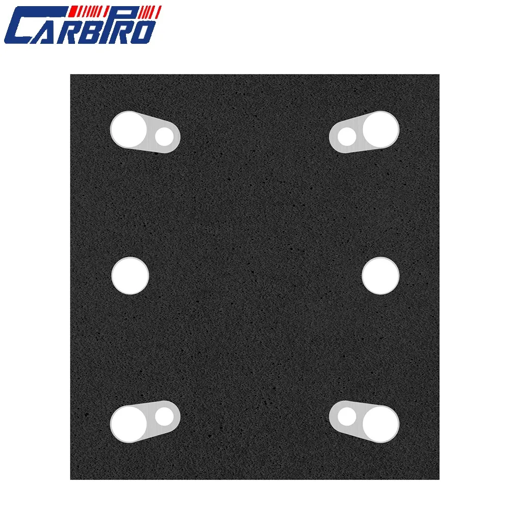 Placa de apoio da almofada da lixadeira de 1/4 folhas para Makita 158324 -9 substituição de acabamento BO4556