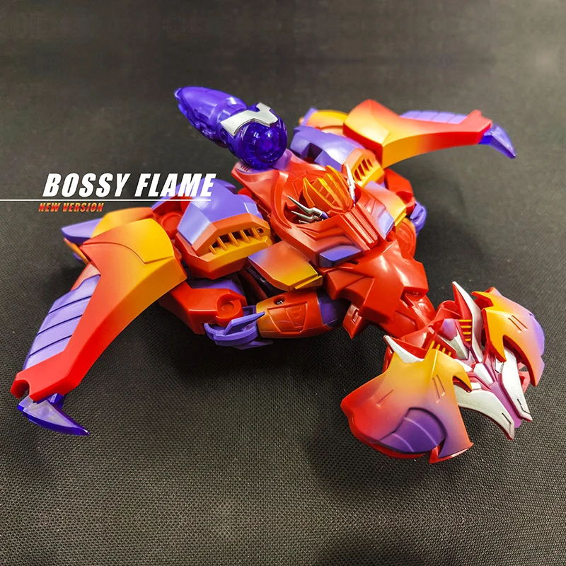 재고 있음 APC TOYS Bossy Flame Transformation TFP 메가트론 리더 사이클론 스네이크 벨 액션 피규어 모델 로봇 장난감 선물