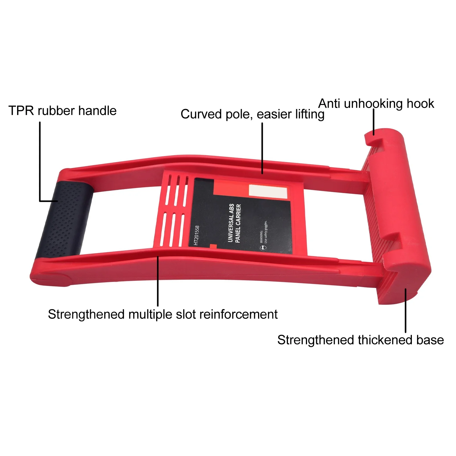 2 Pcs Drywall Carrier 80KG Load Bearing Non Slip Anti Falling Plywood Lifting Tool Ergonomic Lift and Carry Panel Mover