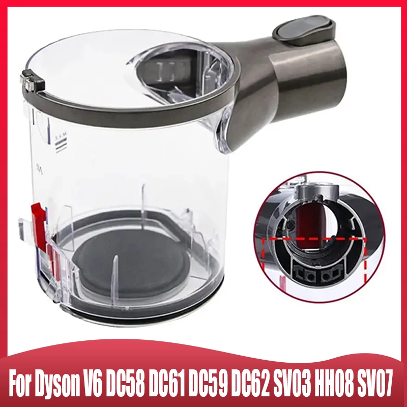 Per Dyson V6 DC58 DC61 DC59 DC62 SV03 HH08 SV07 Contenitore per aspirapolvere, contenitore per la polvere di ricambio, tazza per polvere con interfaccia A/B ﻿
