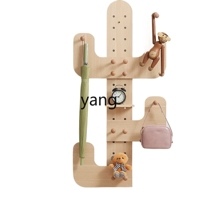 lmm Entrance Cactus Wire-Wrap Board Hanger Clothes Coat Rack Wall-Mounted