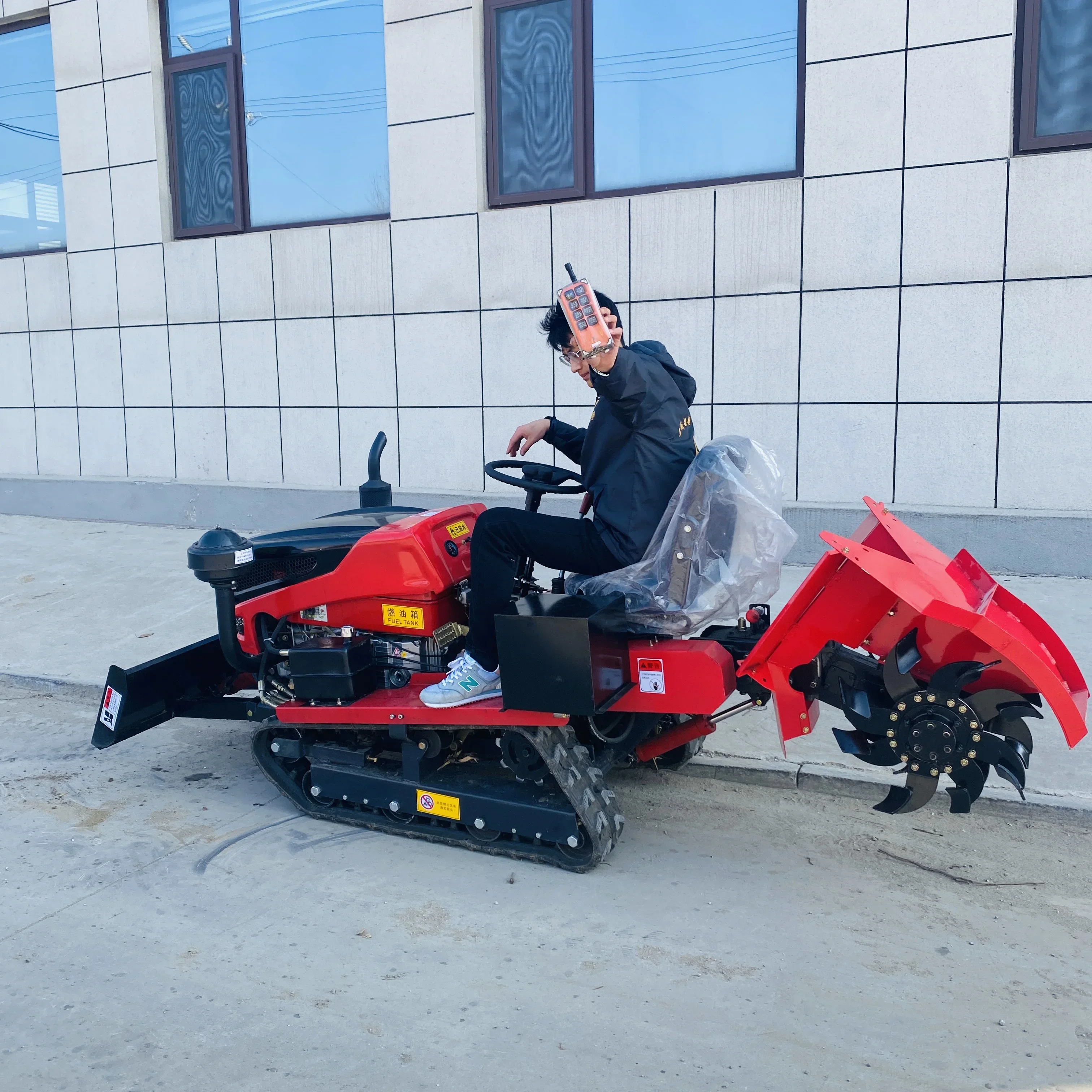 Máquinas agrícolas - Mini cultivador com esteiras de 50hp - Trator portátil, trator de arroz, leme rotativo - Equipamento agrícola