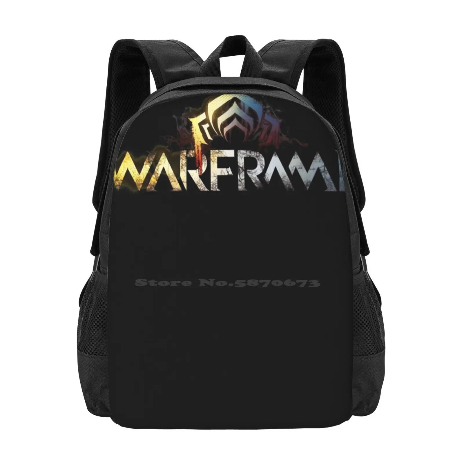 Warframe Classic T-Shirt.Png Hot Sale Schoolbag Backpack Fashion Bags Warframe Png