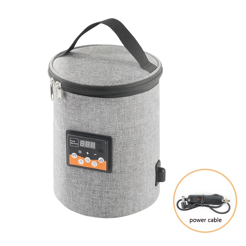 3.8L Car Bottle Warmer Baby Feeding Milk Heating Bag Travel Hang Bag Food Warmer With LCD Display Smart Thermostat