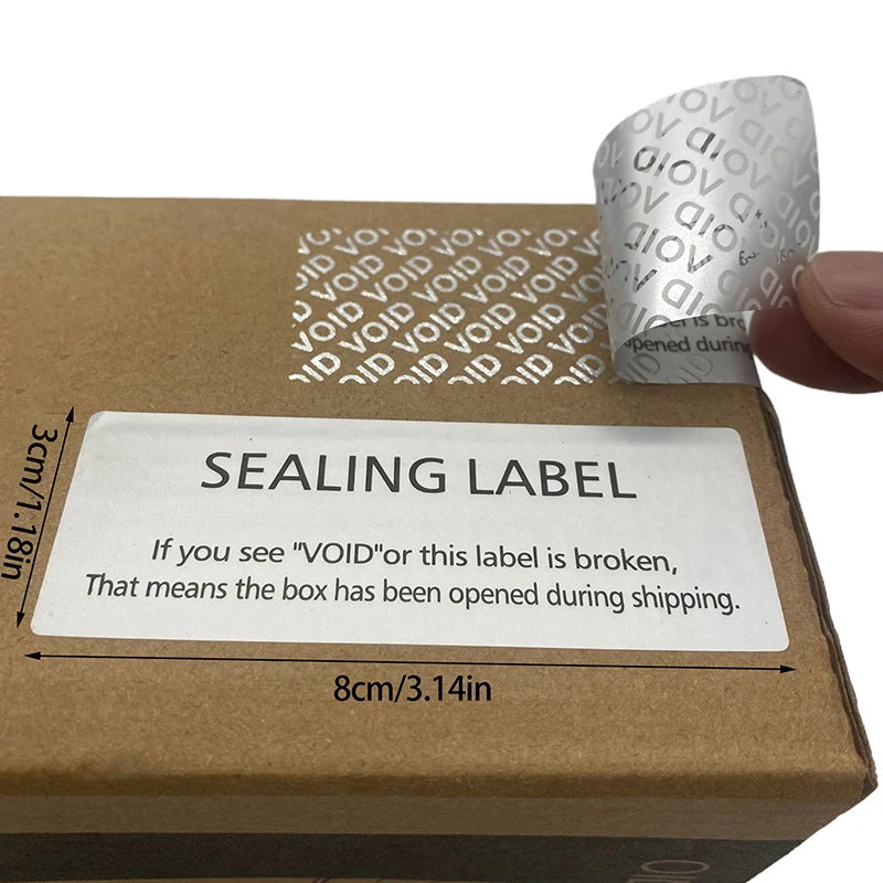 100Pcs Warranty Protection Sticker Security Seal Brittle Paper Tamper Proof Warranty Void Label Stickers Adhesive Label Guanante