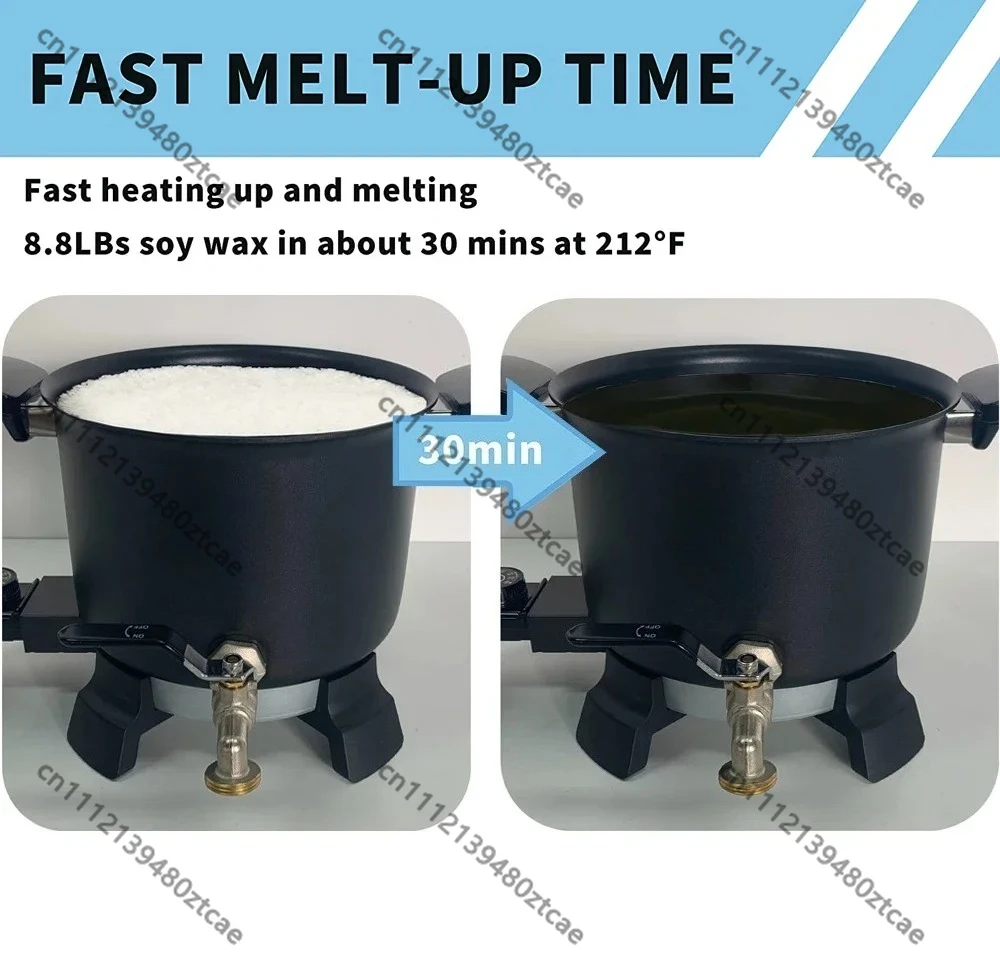 Large Capacity 5L Electric Candle Melter, Non-Stick Wax Melting Electric Heating Wax Boiler, Professional Candle Making Supplies