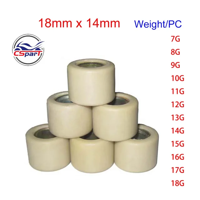 18x14 Wariator Roller Waga 152QMI 157QMJ GY6 125cc 150cc Skuter ATV 7G 8G 9G 10G 11G 12G 13G 14G 15G 16G 17G 18G KYMCO SYM