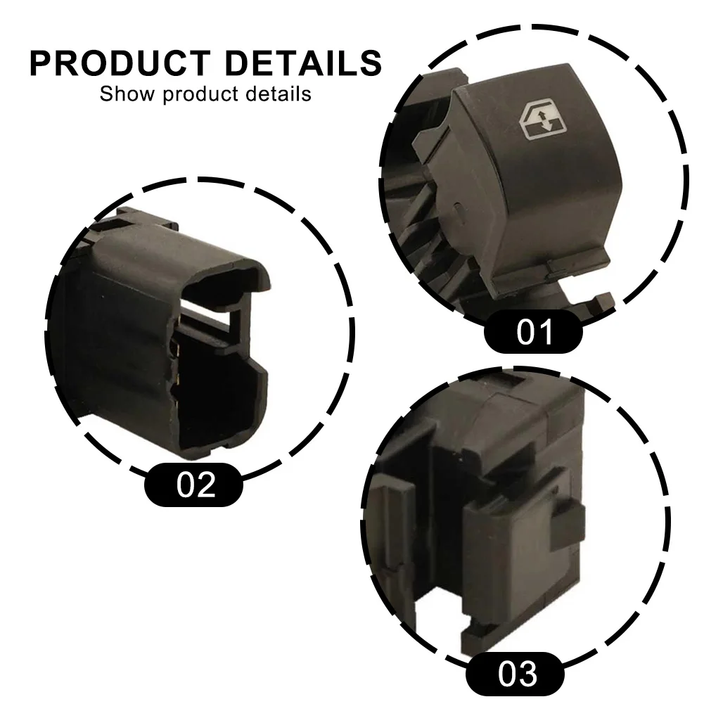 Rear Door Glass Switch for Mitsubishi For Outlander 2016 2020 Model Compatible with 8608A319 Fast Installation No Deformation
