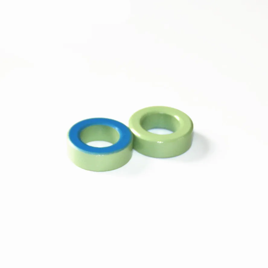 T130-52 Iron Ferrite Toroid Cores 33*20*11mm For Inductors Iron powder Core  Blue Green Ring