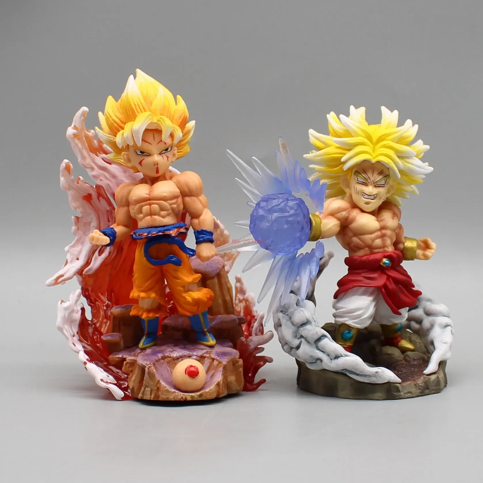 12cm Dragon Ball Gk Vegeta Enchantment Broli Son Goku Wcf Fourth Bullet Super Saiyan Model Collectibles Pvc Doll Toys Boys Gifts