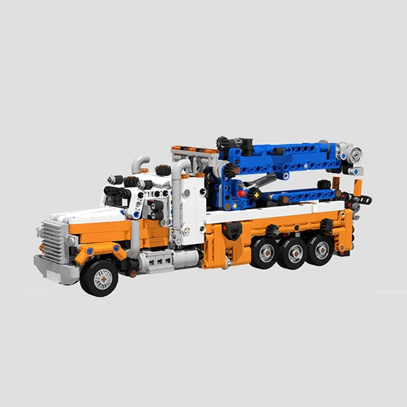 1025 قطعة MOC شاحنة سحب صغيرة شديدة التحمل نموذج فني لبنات البناء لتقوم بها بنفسك هدايا عيد الميلاد لعبة تعليمية للأطفال من الطوب #2