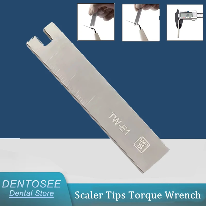 

Dental Torque Wrench Spanner Key & Ultrasonic Scaler Tips for SATELEC DTE EMS Endo - High Durability Stainless Steel