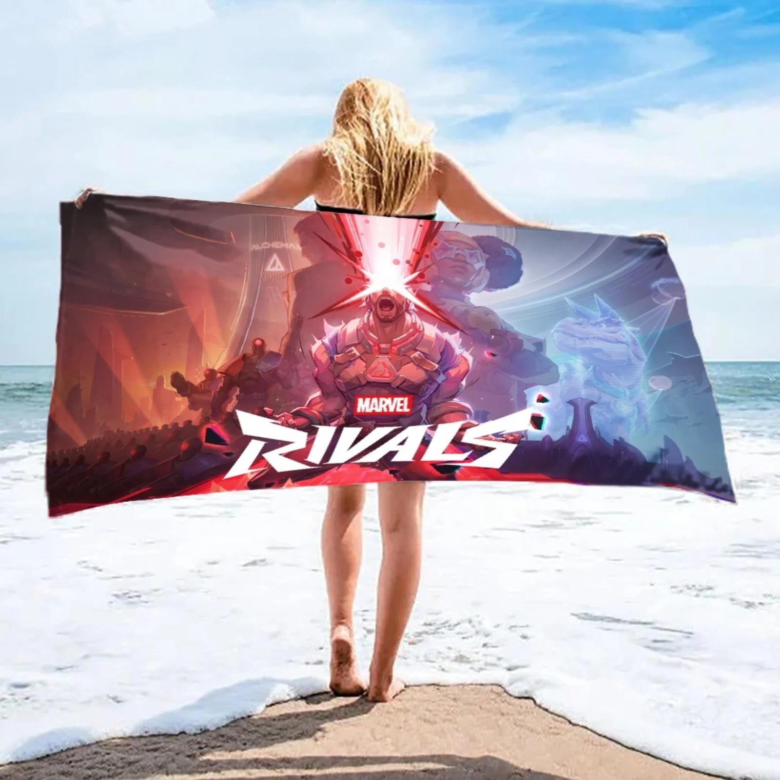 Trendy Design Beach Towel 3D Printed Personalized Microfiber Towel for Wedding Party Souvenir for Beach Swimming Bath Seaside