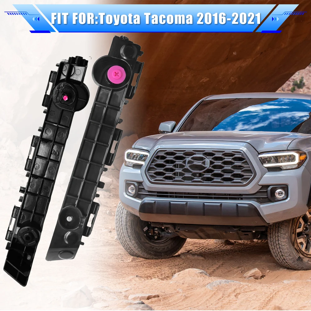 For Toyota Tacoma 2016-2021 Pair Front Bumper Retainer Mounting Brackets Set 5211504070 TO1043130 5211604070 TO1042130