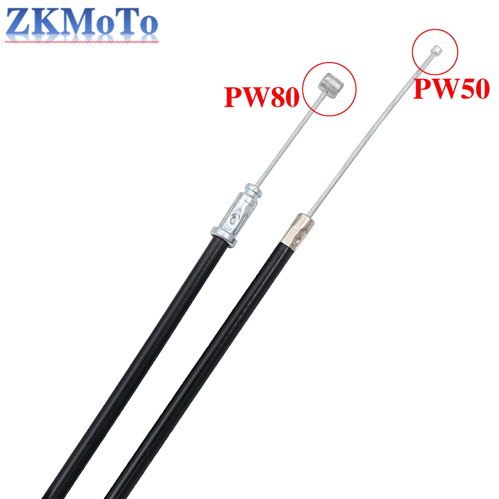 770mm 940mm  PW50 PW80 Carburetor Choke Cable Bike Push Pull Choke Throttle Cable For Yamaha PW 50 80 Motorcycle Universal Parts