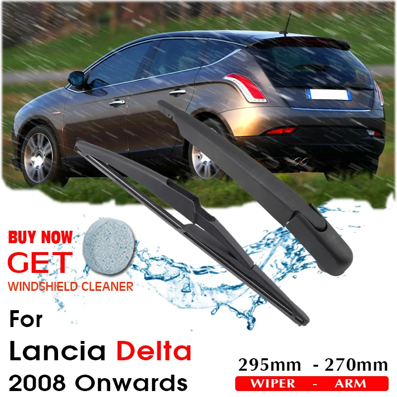 Car Wiper Blade Rear Back Window Windscreen Windshield For Lancia Delta Hatchback 295 mm 2008 Onwards Auto Accessories