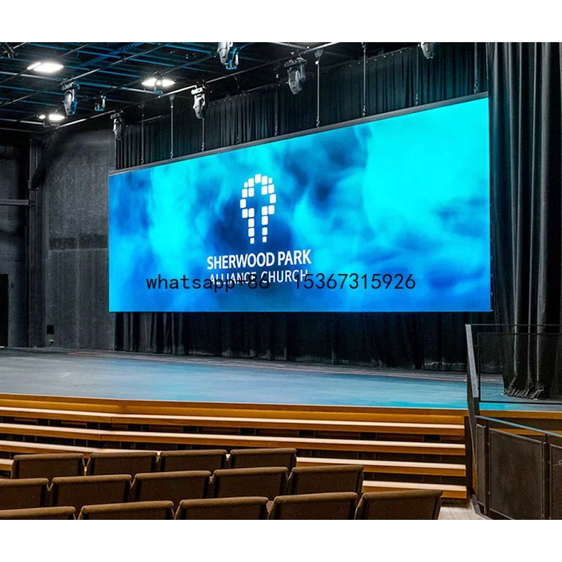 

Indoor mounted P2.6 P2.97 P3.91 church ground support video wall hanging backdrop stage led panel screen outdoor