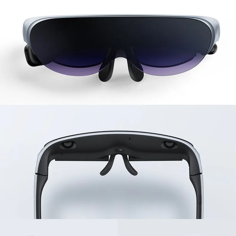 YYHC-Gafas inteligentes Realidad aumentada Ar Plug and Play Pantalla gigante virtual de 120 pulgadas Visible Gran angular Ar Eye Glass con mango