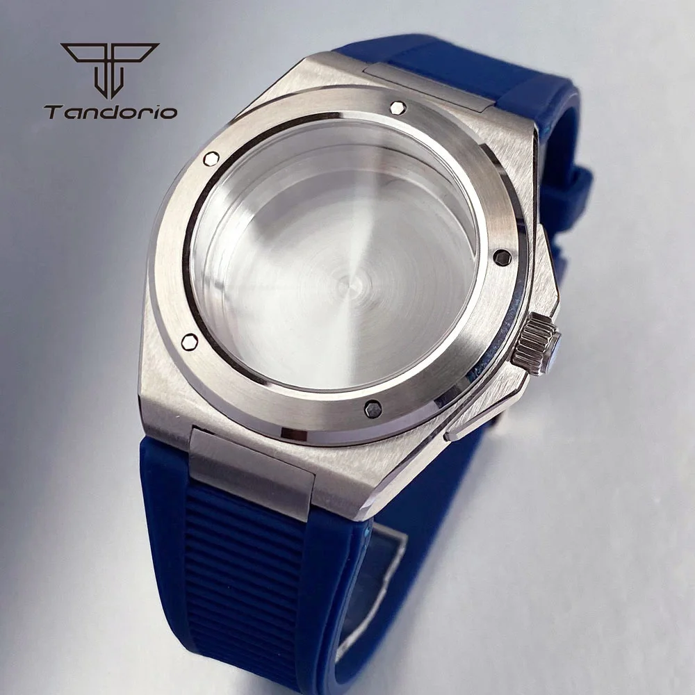 40mm Dive Brushed Stainless Steel 20BAR Watch Case+Strap Sapphire NH35 NH36 ETA2824 PT5000 Model Men\'s Wristwatch Mod Parts