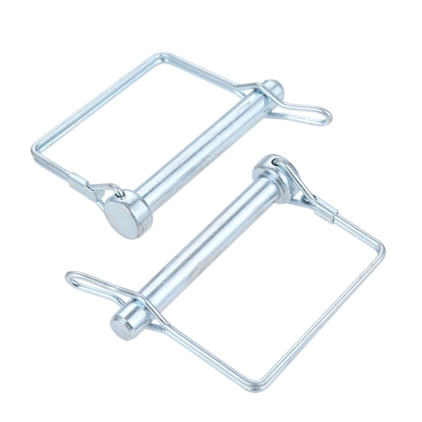 2PCS Square Steel Safety Coupler Pin Retainer Shaft Locking Pin For Trailers Lawn Bicycle Stroller Cargo Boat Wagons M9.5*70mm