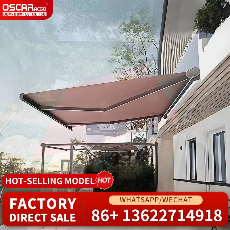 

Wholesale Aluminum Fixed Anti Rain Waterproof Awning for Commercial Buildings Front Doors Retractable Awning